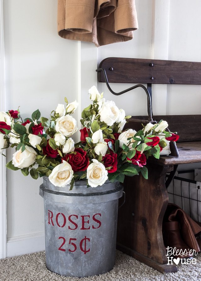 DIY Flower Market Bucket Live Laugh Rowe