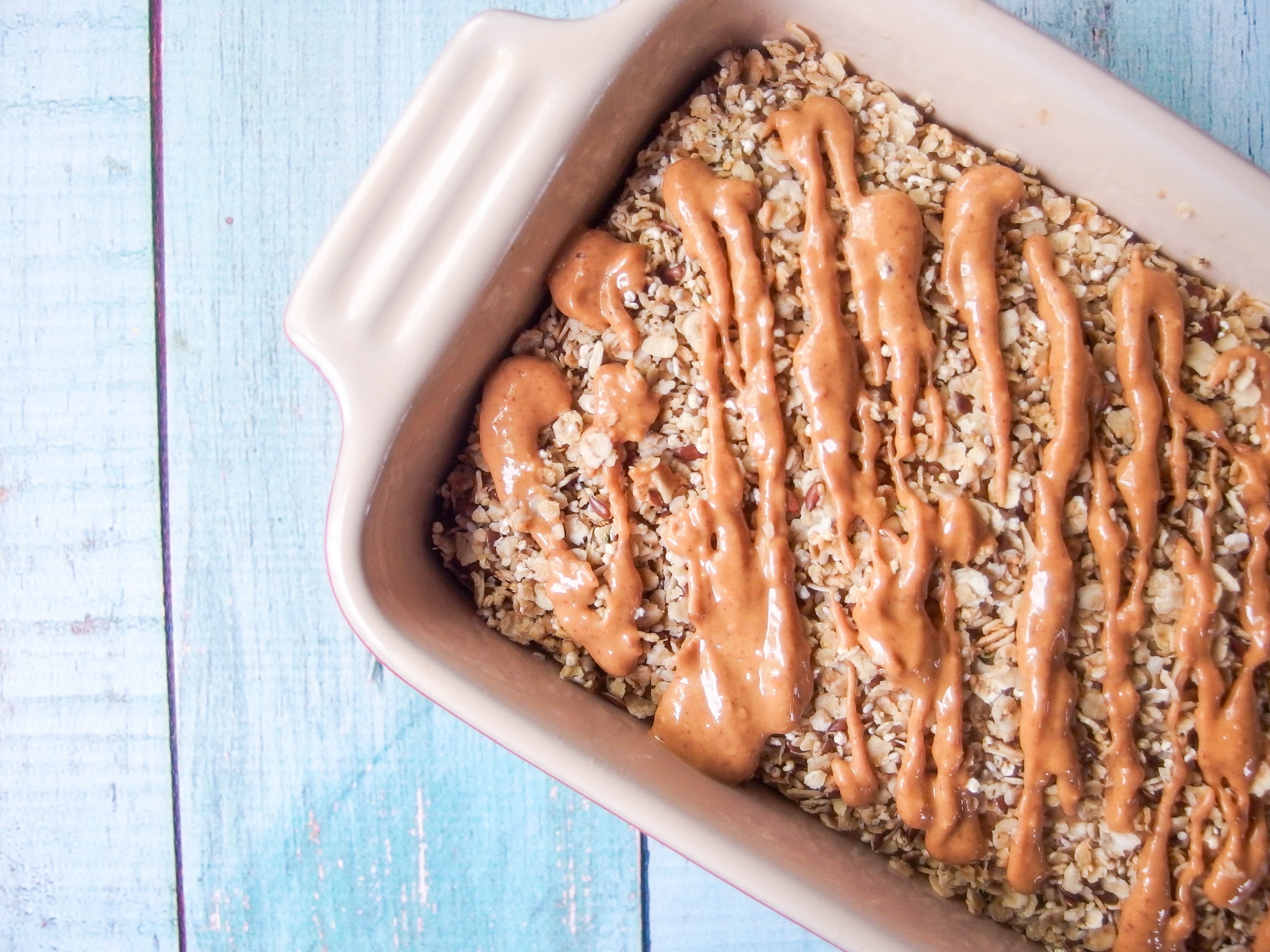 peanut butter baked oatmeal.