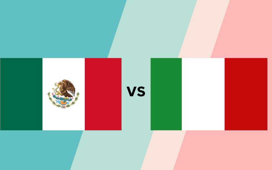 Comparing Mexico vs Italian Flag (5 top facts and details)