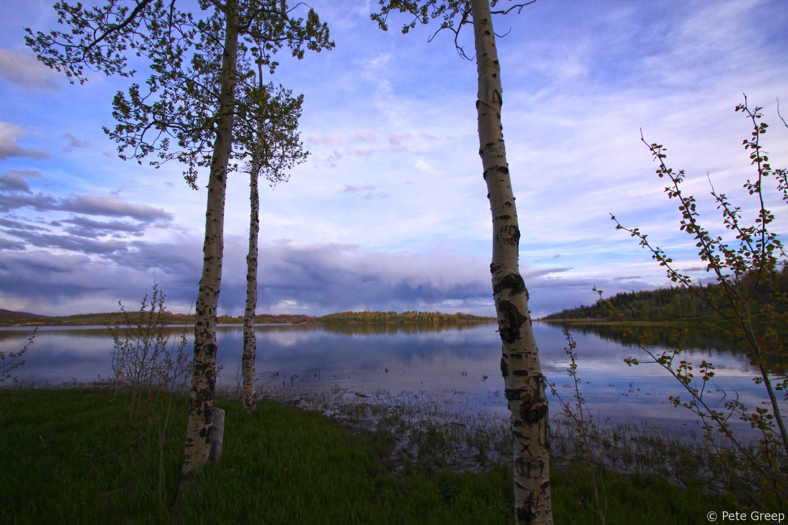 Relaxing at Kolob Reservoir, Utah