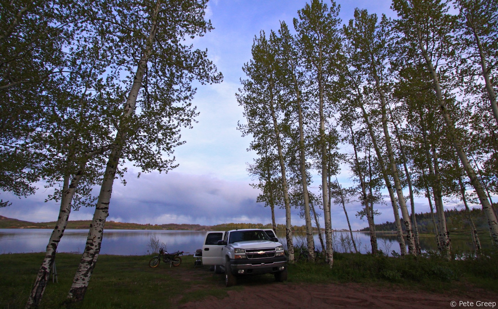 Relaxing at Kolob Reservoir, Utah