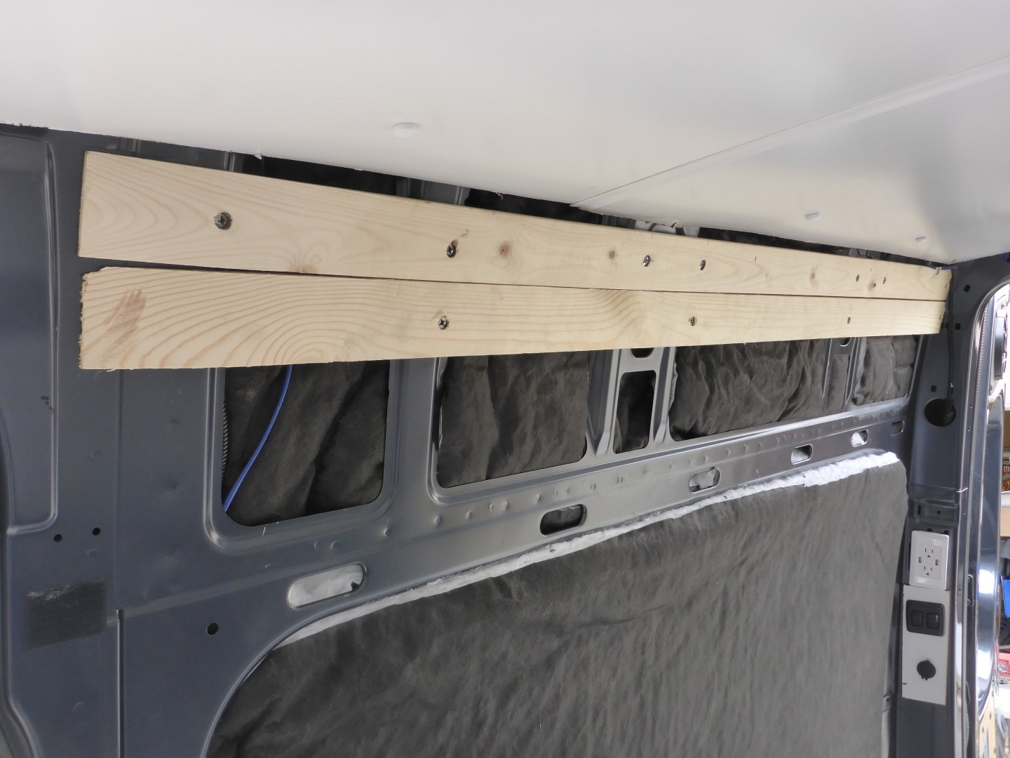 Adding Upholstered Wall Panels in our Sprinter Van