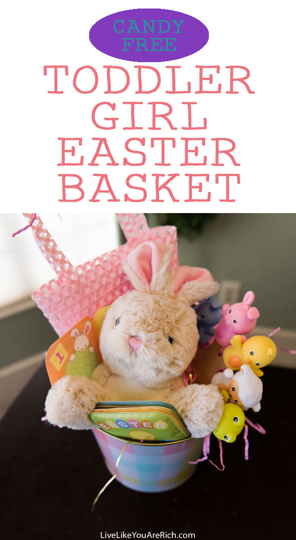 Candy Free Easter Basket for a Toddler Girl Live Like You Are Rich