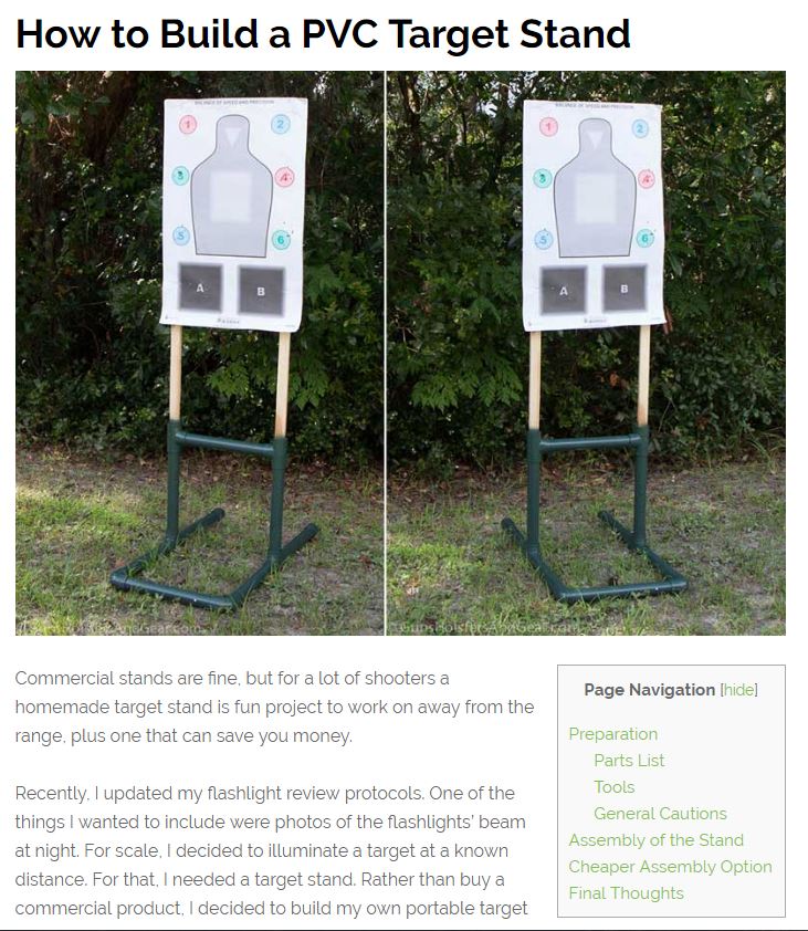 Building Your Own Target Stands Live Love Load