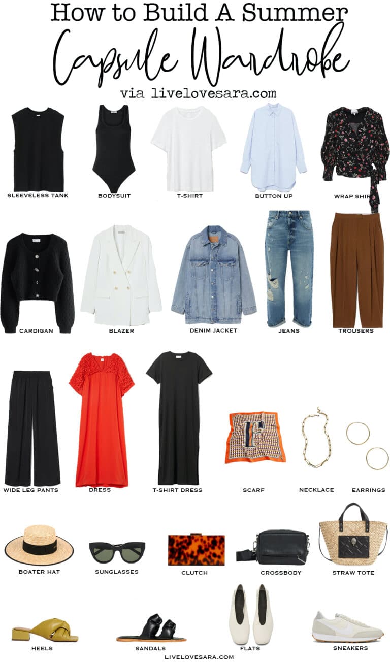 How to Build a Summer Capsule Wardrobe livelovesara