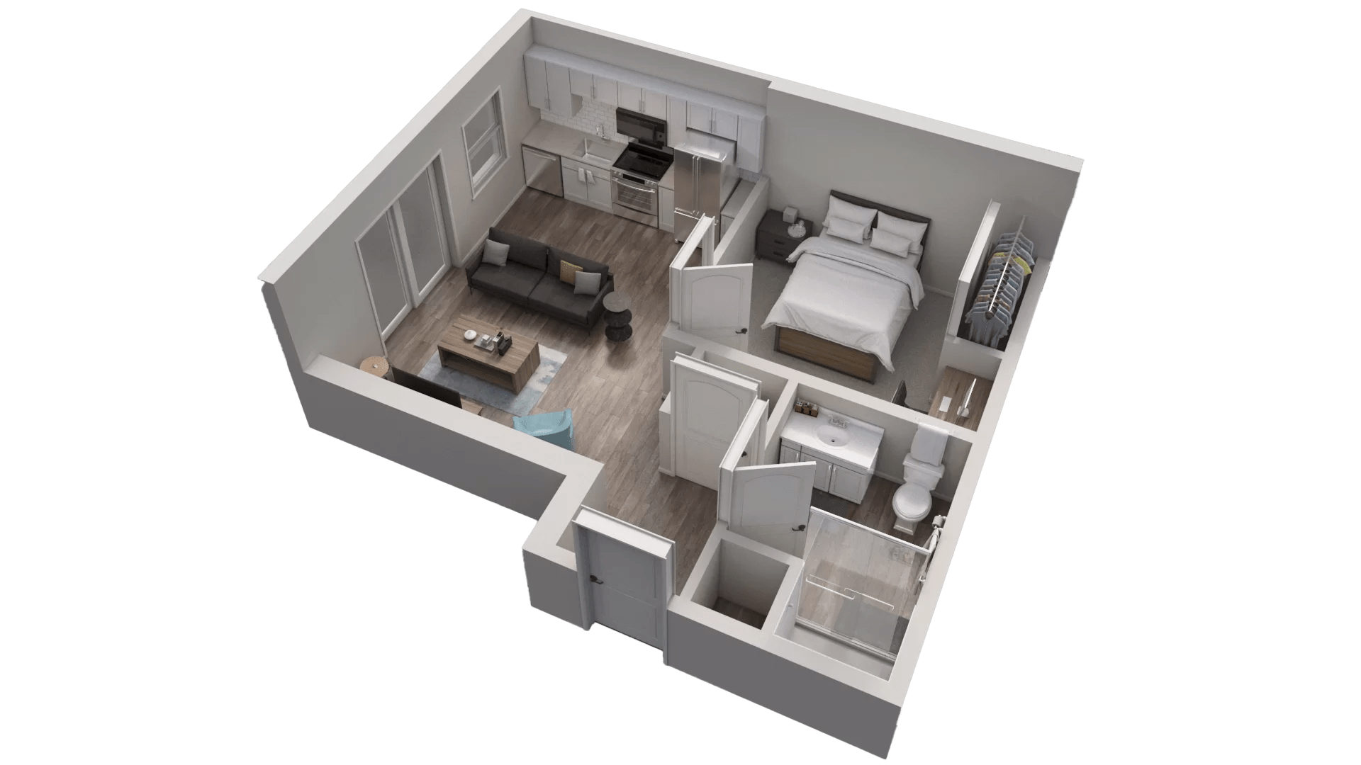 1 Bedroom Apartment Columbus A1 Luxe Belle OSU Apartments