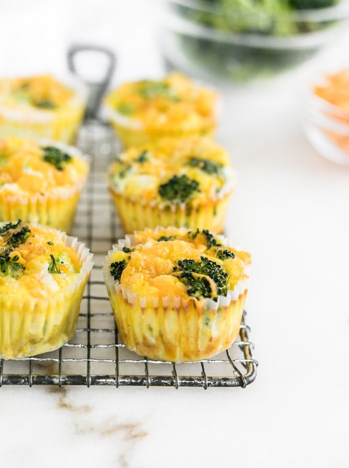 MakeAhead Broccoli Cheddar Egg Muffins Lively Table