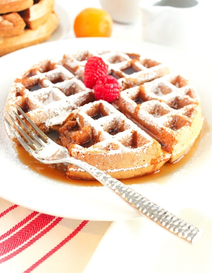Healthy Gingerbread Waffles Lively Table