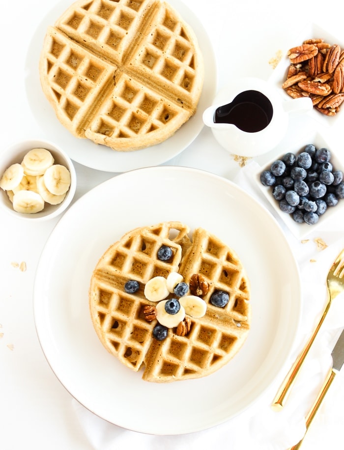 Healthy Gluten Free Oatmeal Waffles Lively Table