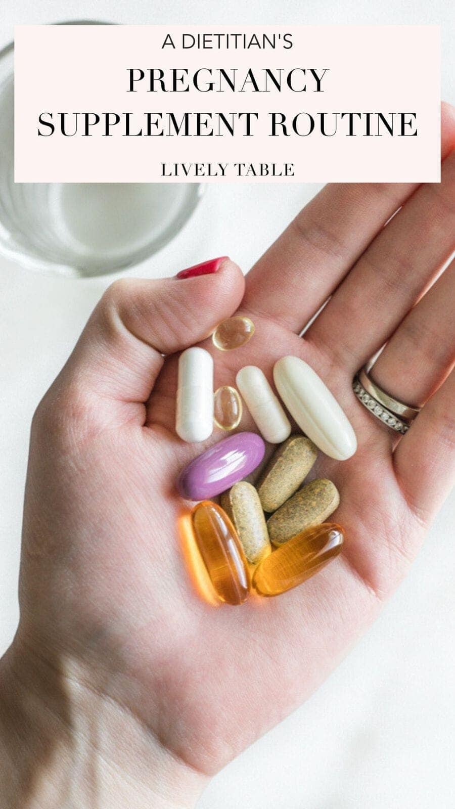 My Pregnancy Supplement Routine Lively Table