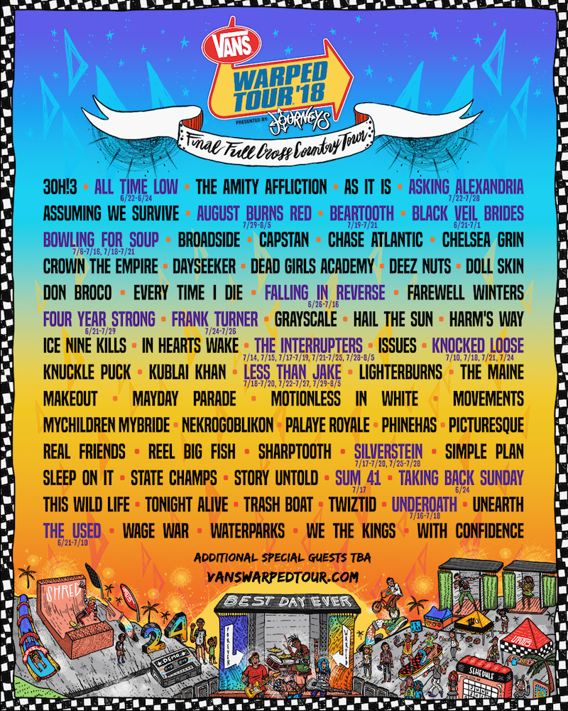 Ad tickets on sale today and selling fast, secure your seats now. Web meet the bands docuseries 30+ year commitment play to win the lineup for hbob. When Does Warped Tour 2022 Lineup Release Stadium Tour 2022