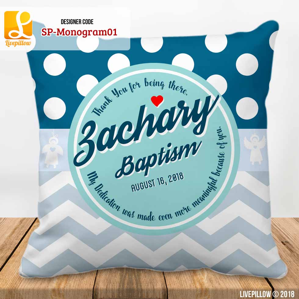 Monogram Customized Souvenir Pillow Livepillow Customized Made Easy