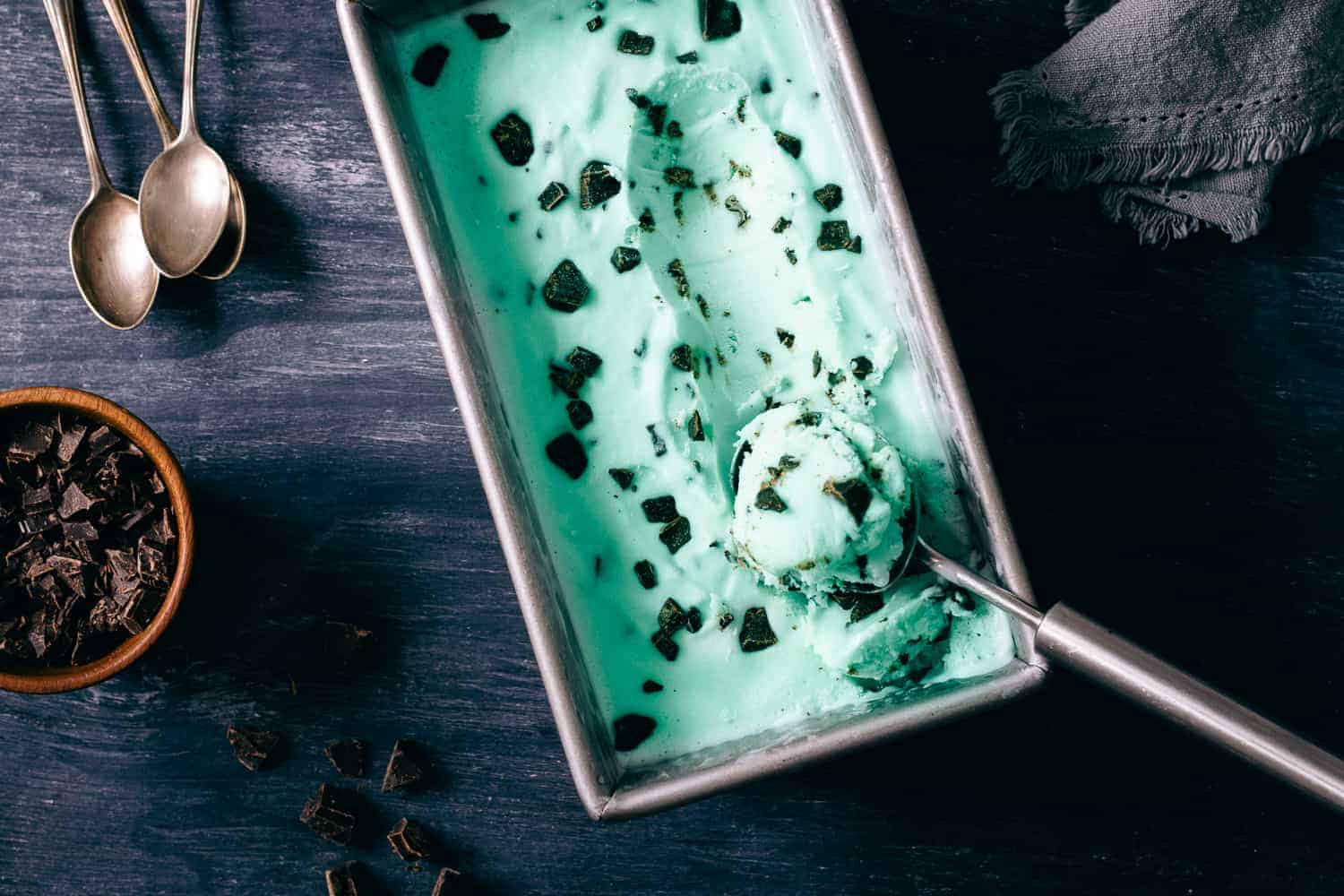 Vegan Mint Chip Ice Cream