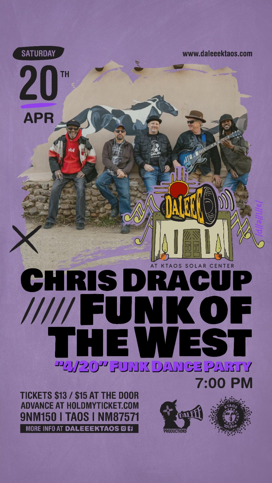 Chris Dracup Funk of the West Live Taos Events Calendar