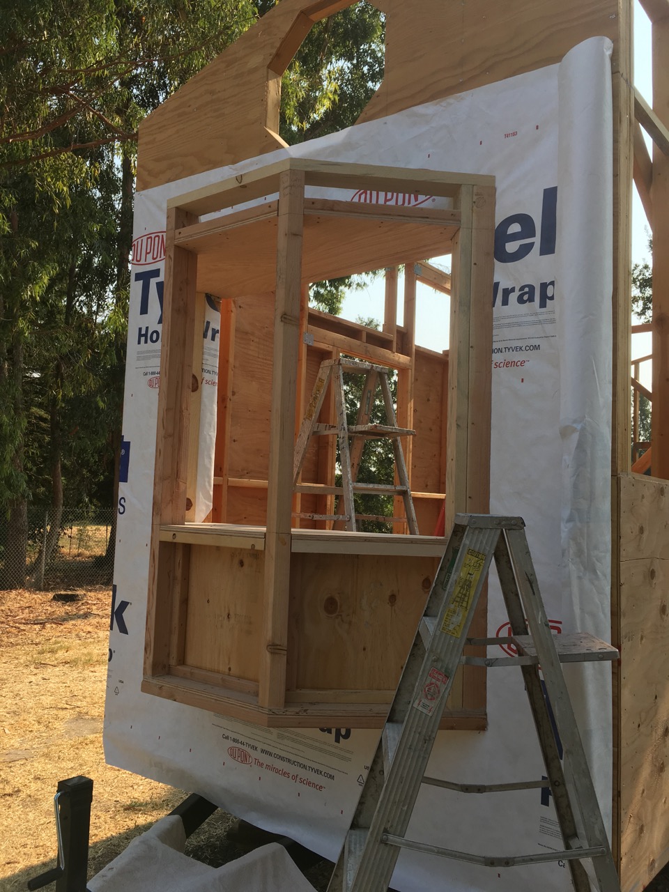 Bay window framing installed Live the Ideal