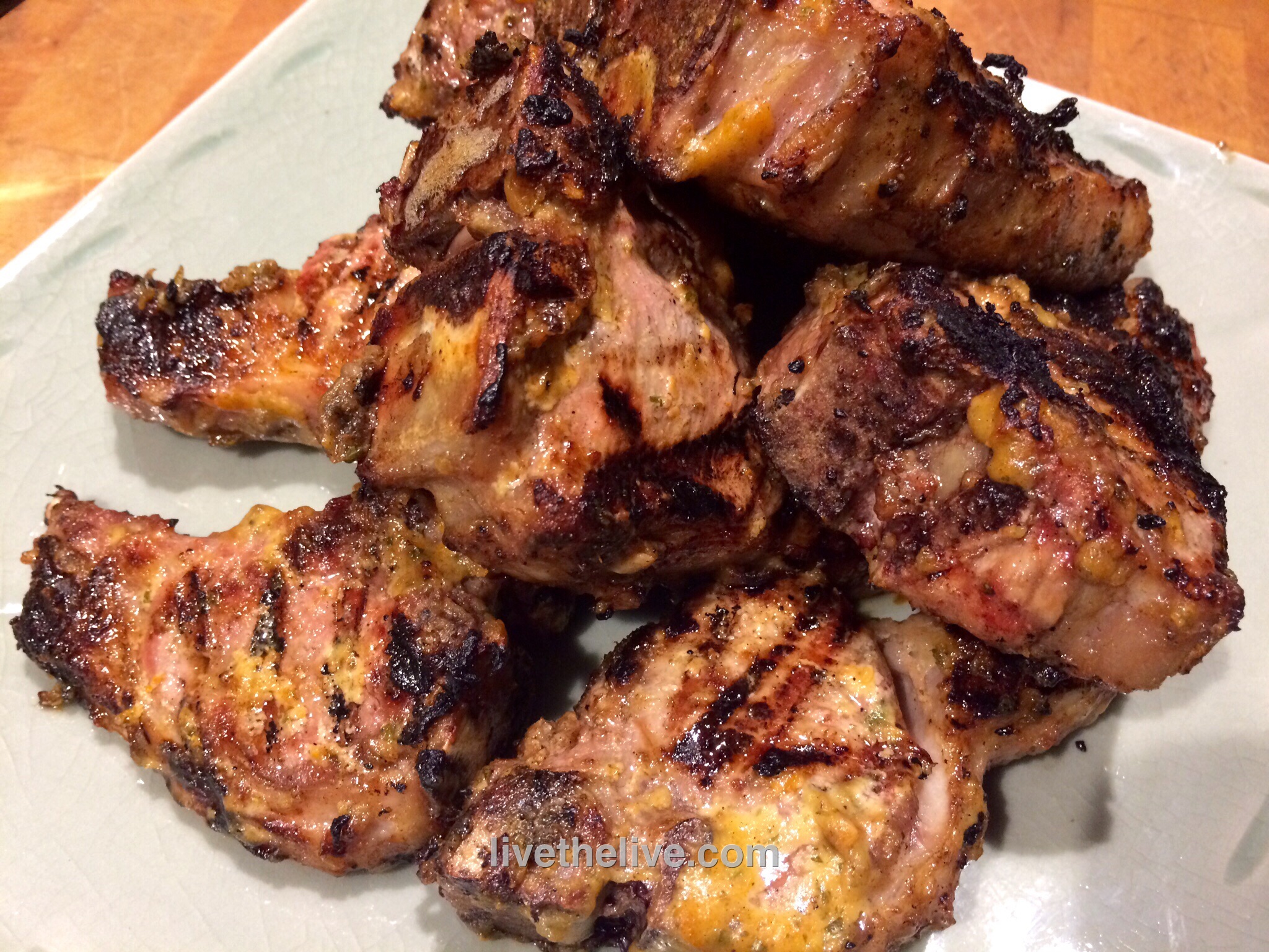 LAMB CHOPS WITH A HONEY MUSTARD GRAPEFRUIT GLAZE Live the Live