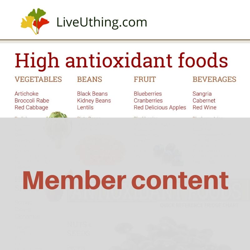 High Antioxidant Foods Chart Live Uthing