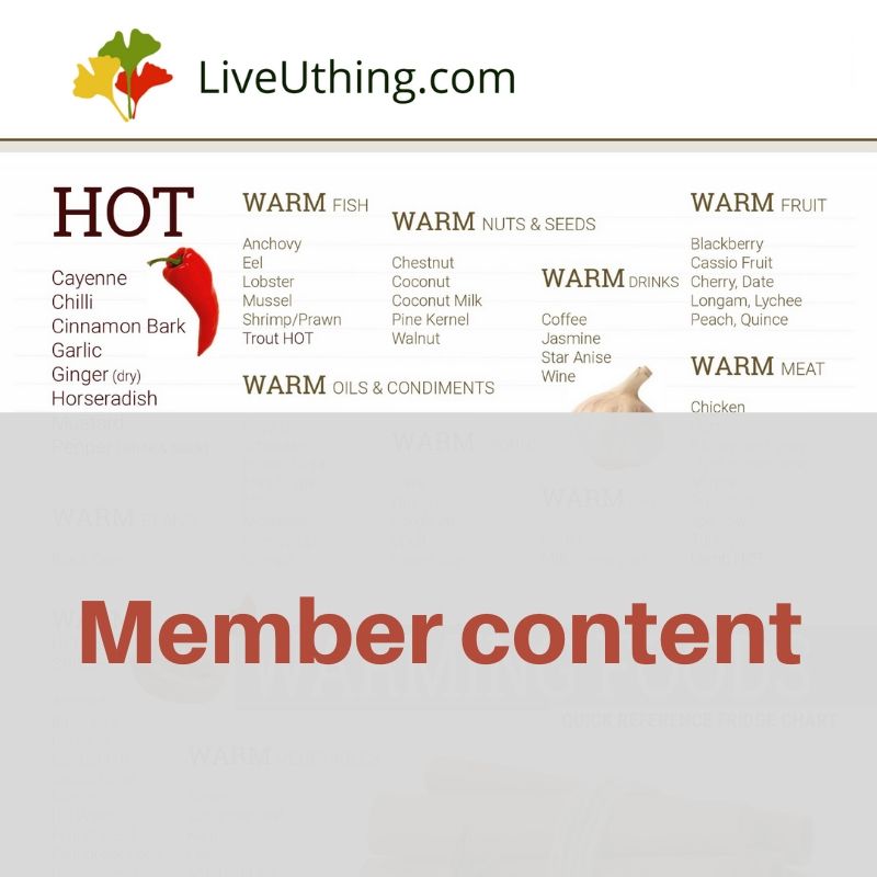 Warming Foods Chart Live Uthing