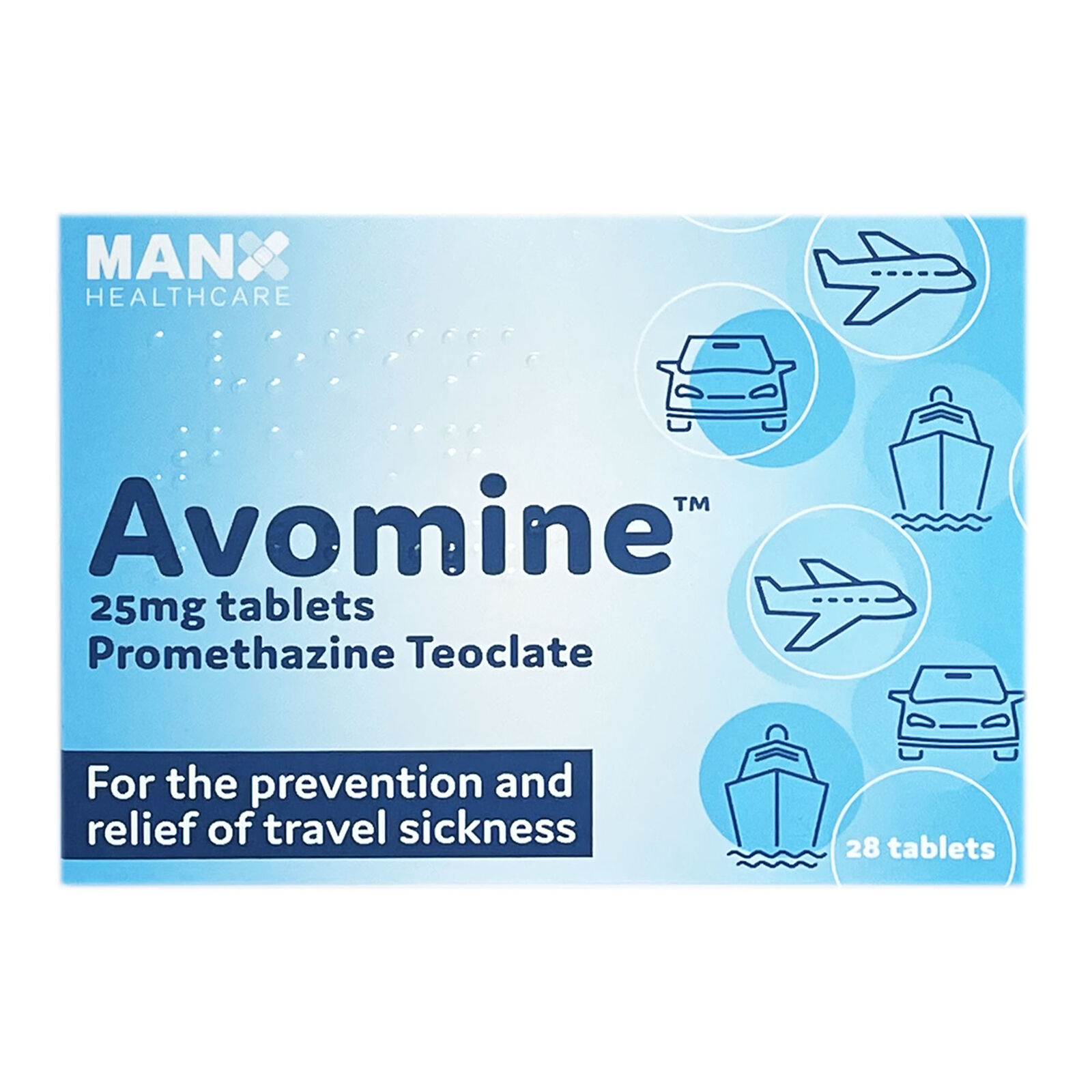 Buy Avomine Tablets for Travel Sickness Live Well Nationwide