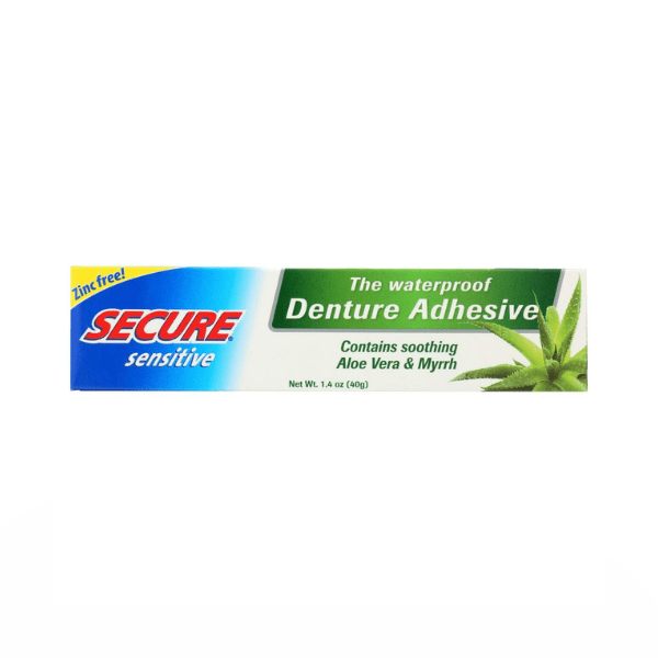 SECURE Sensitive Denture Adhesive Cream 40g Buy Online, FREE Delivery