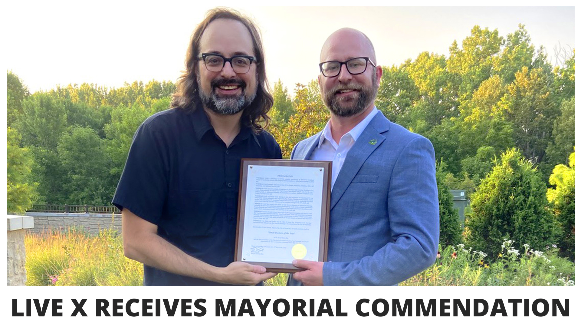 LiveX named Small Business of the Year by the City of Green Bay Live X