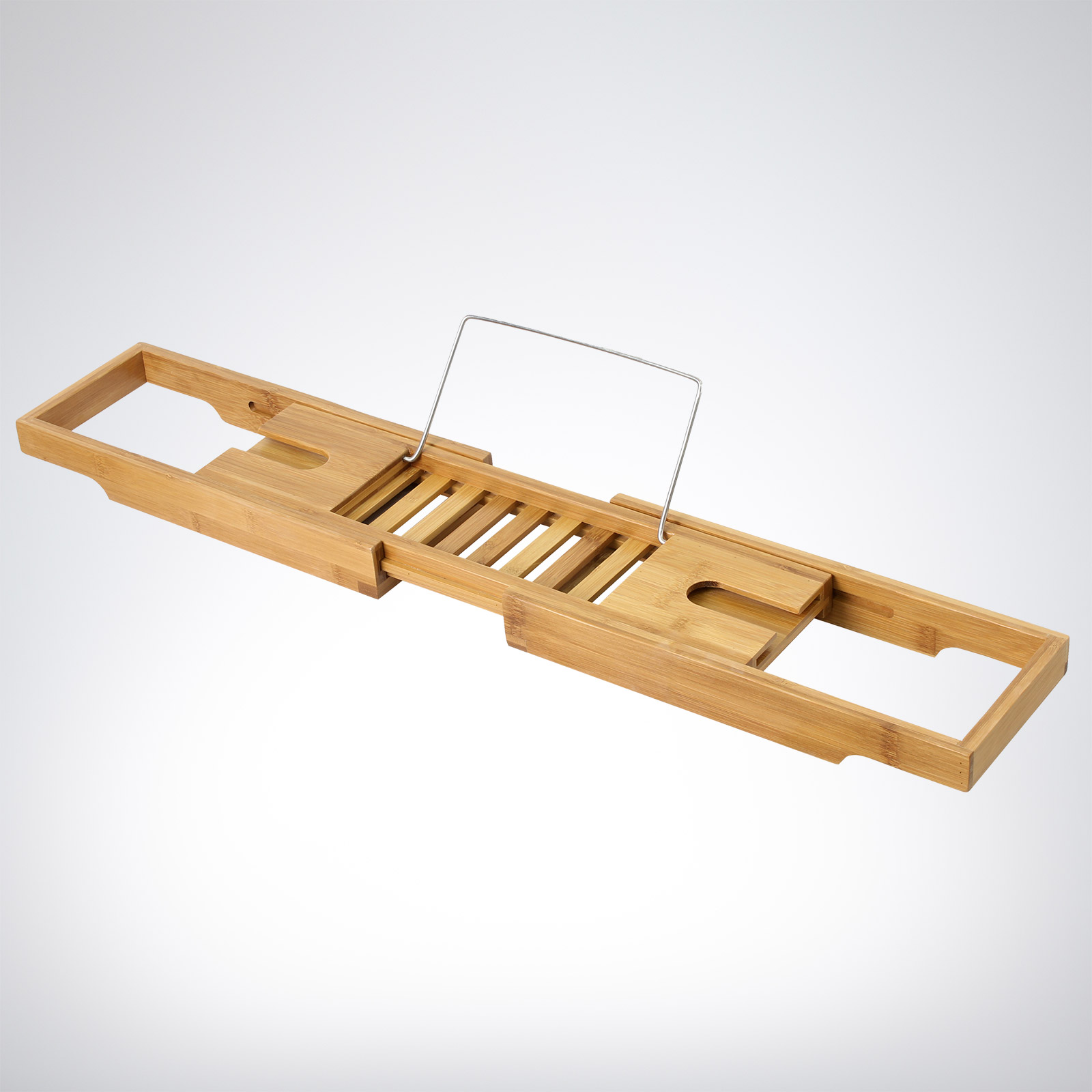 Bamboo Extendable Bath Rack Living Elements