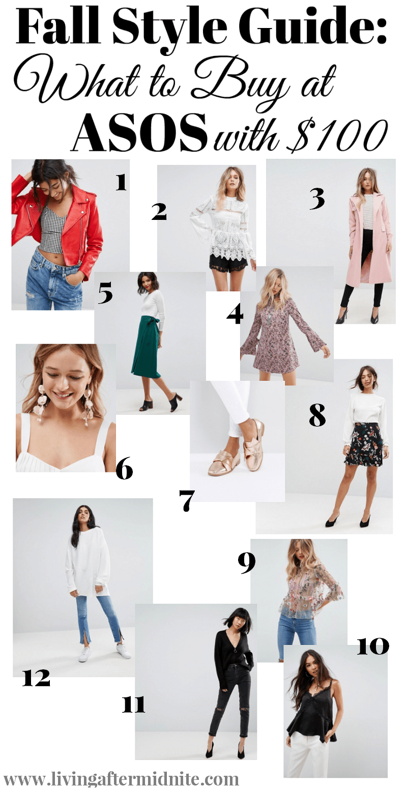 Fall Style Guide What to Buy at ASOS with 100 Living After Midnite