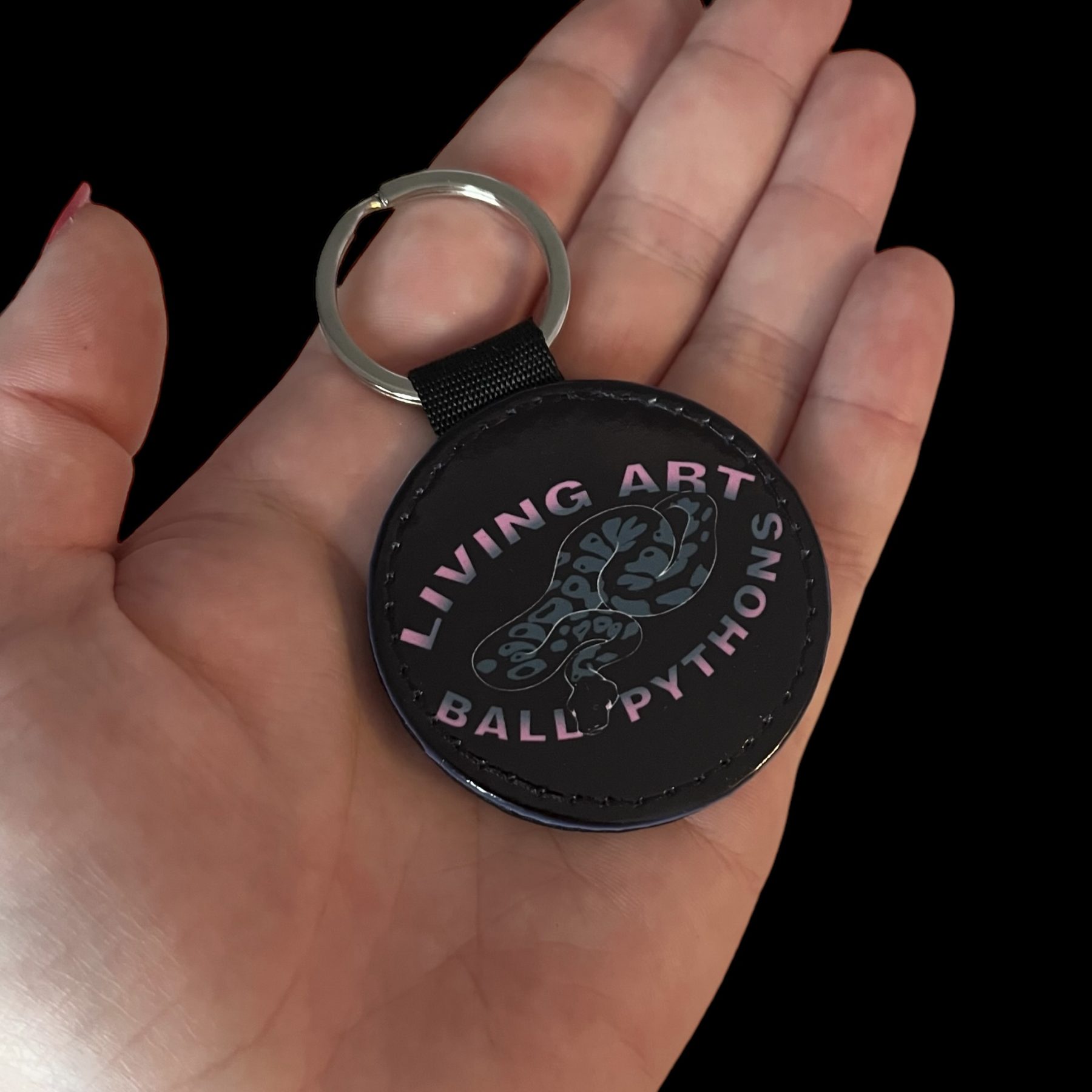 Key Ring Living Art Ball Pythons