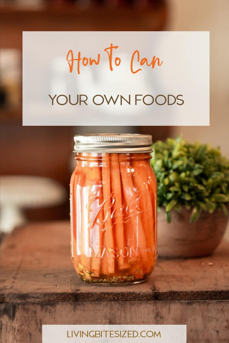 How to Can Your Own Foods Living Bite Sized