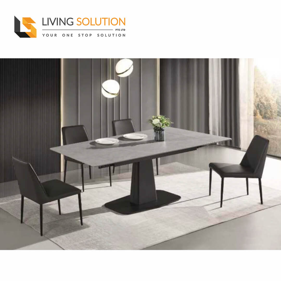 Sane Sintered Stone Dining Table Extendable Living Solution Pte Ltd