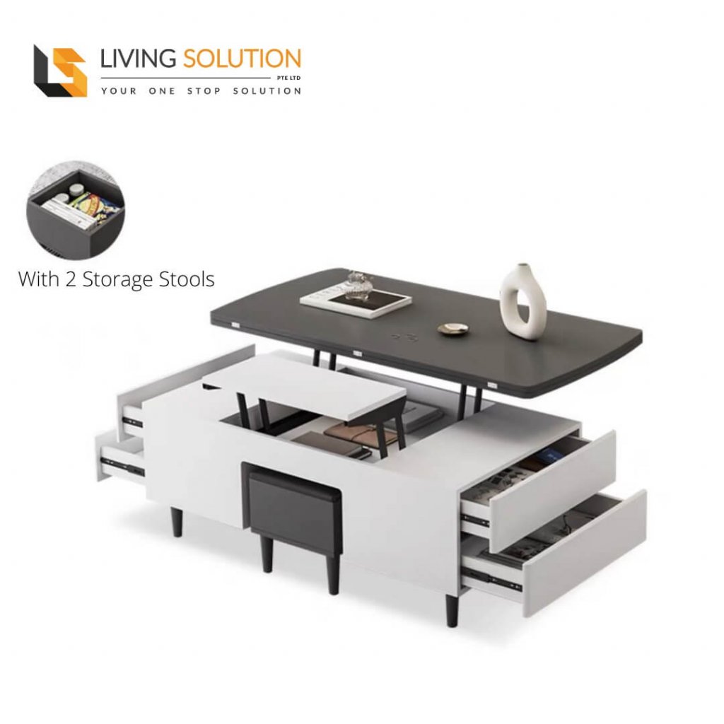 Multi Function Coffee Table to Dining Table Living Solution Singapore