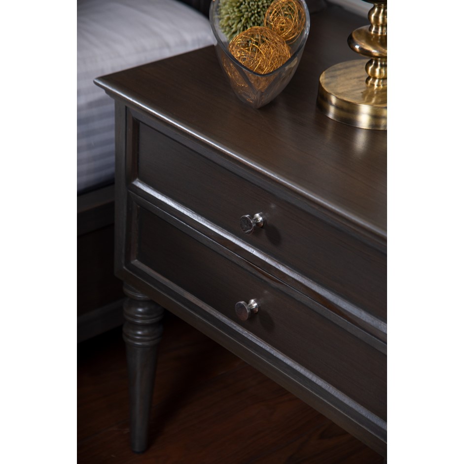 Buy Wooden Gray Poster Bed Side Table Online Best Furniture Store