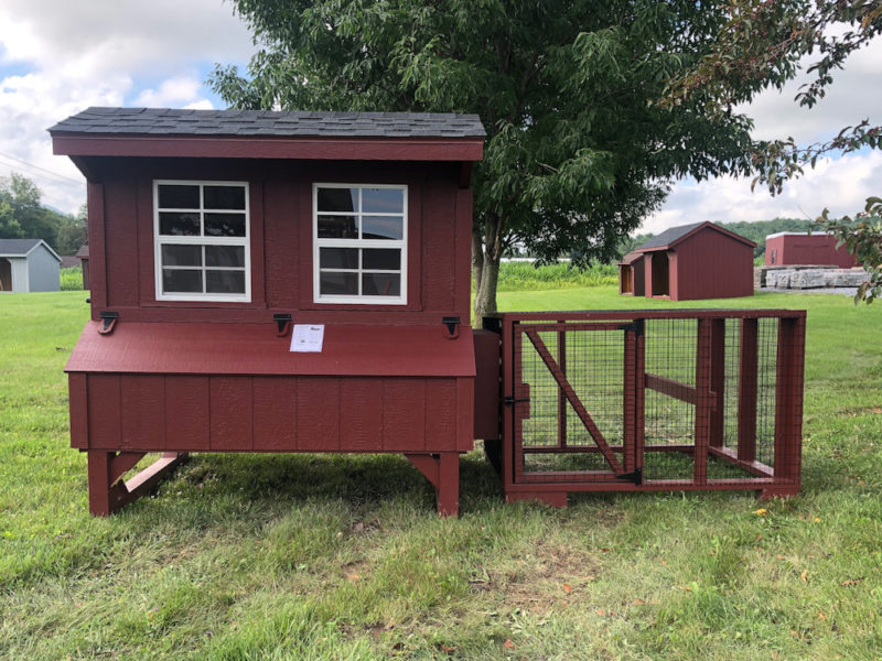 Cottage Style Chicken Coop 4' x 6' Livingston Farm Outdoor