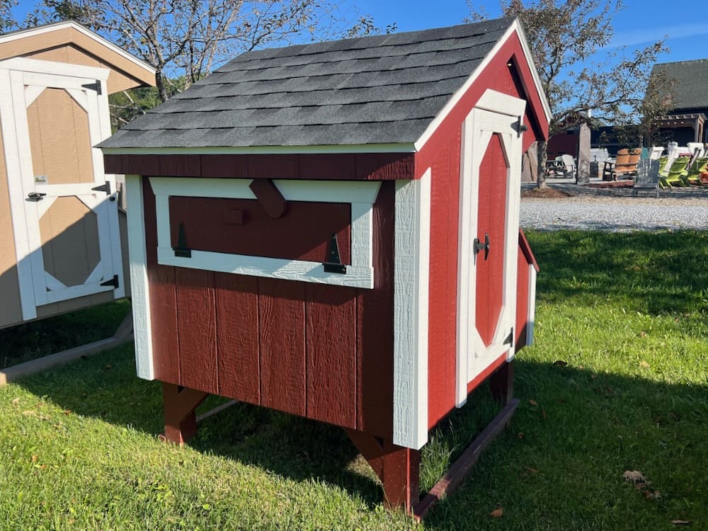 Quaker Style Chicken Coop 3' x 4' Livingston Farm Outdoor Structures
