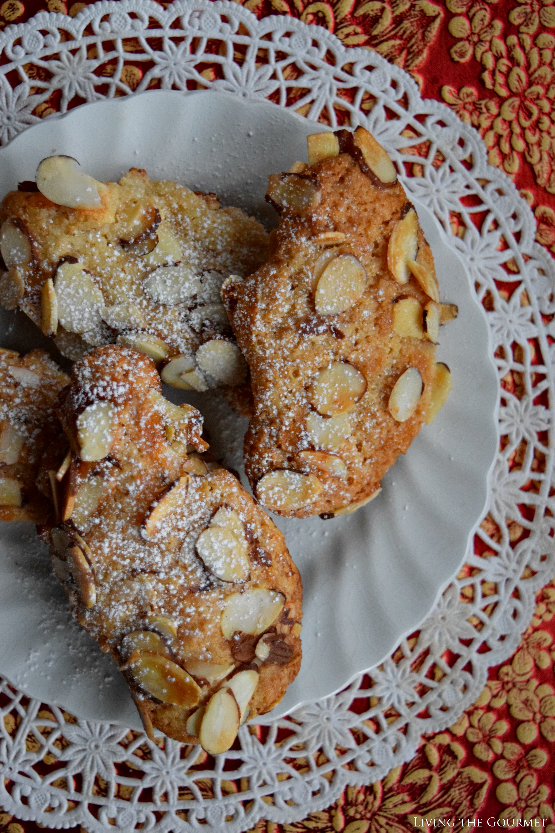 Living the Gourmet Gluten Free Almond Cookies BobsHolidayCheer ad