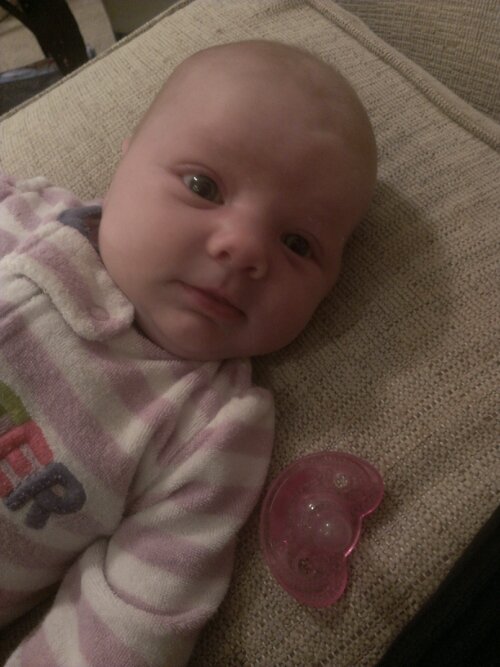 Gracelyn Elyse at 1 month Words from Mama Hay's Heart