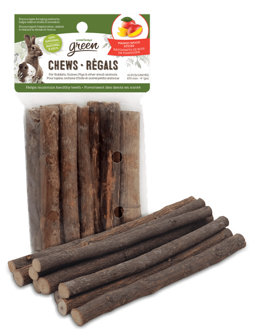 Living World Green Chews Mango Wood Sticks