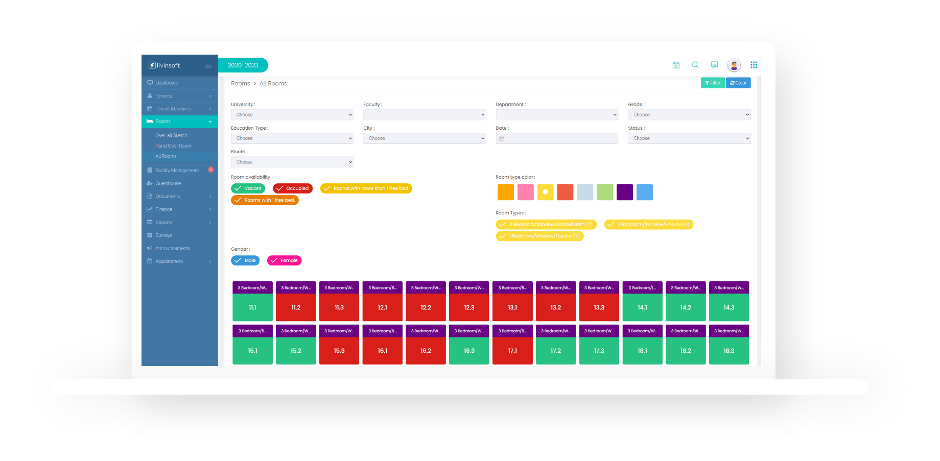 Staff Housing Management Livinsoft
