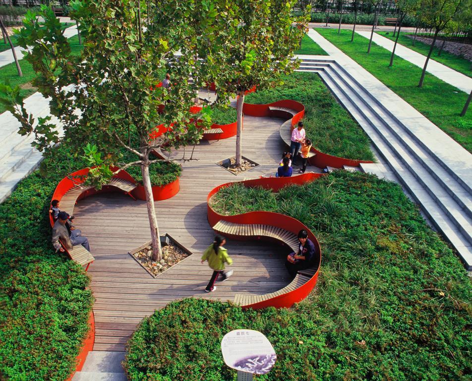 LINKED TO NATURE TIANJIN BRIDGED GARDENS by Turenscape Design
