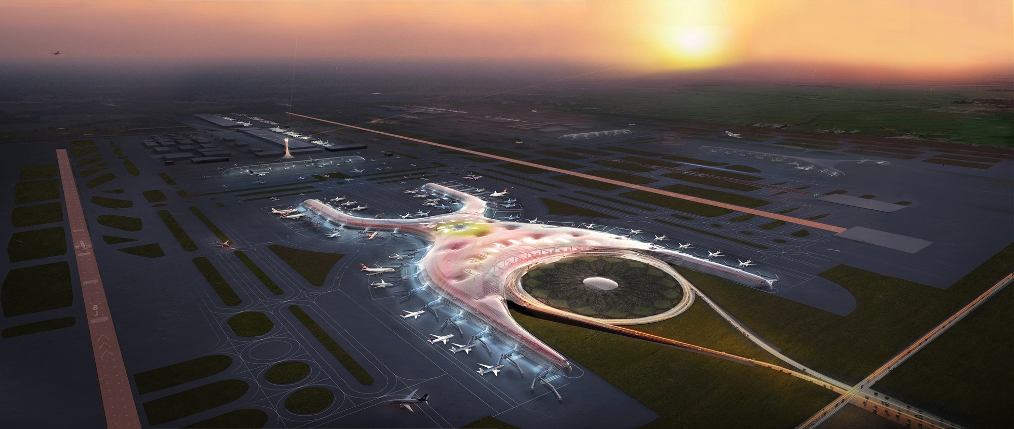 NEW INTERNATIONAL AIRPORT FOR MEXICO CITY BY FOSTER+PARTNERS IN COLLABORATION WITH FREE livin
