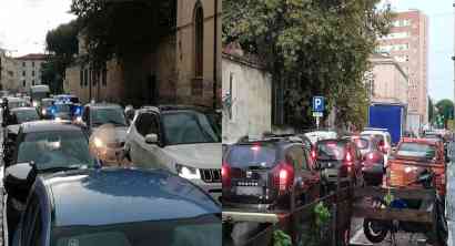 Via Galilei, automobilisti esasperati: code fino a 20 minuti per lavori e semafori mal sincronizzati