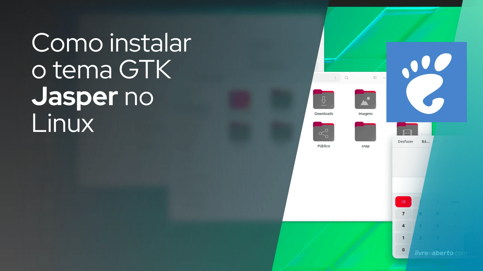 Como instalar o tema GTK Jasper no Linux