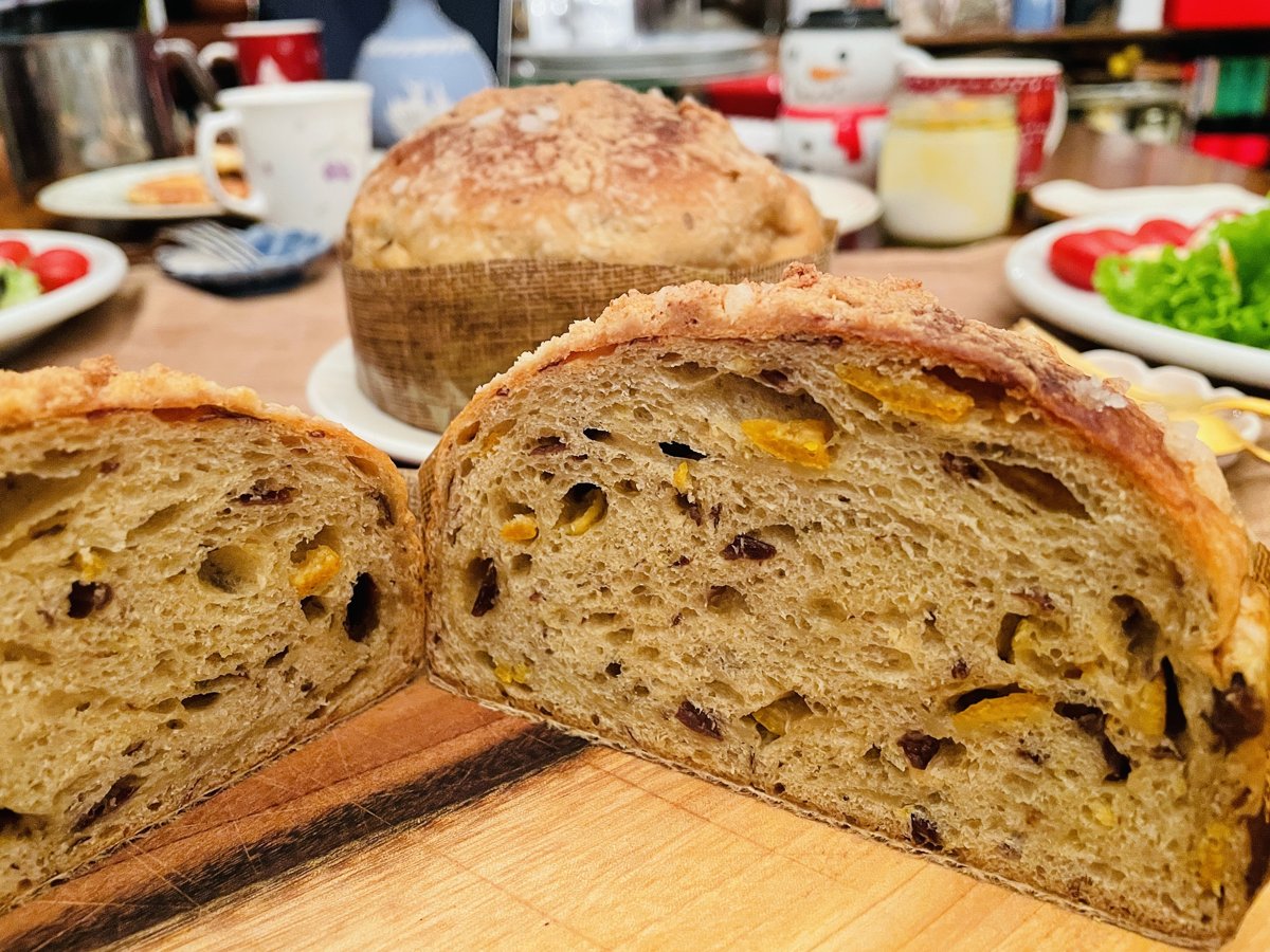 耶誕麵包潘妮朵妮(Panettone)~米蘭水果麵包(中種&低溫長時間發酵)