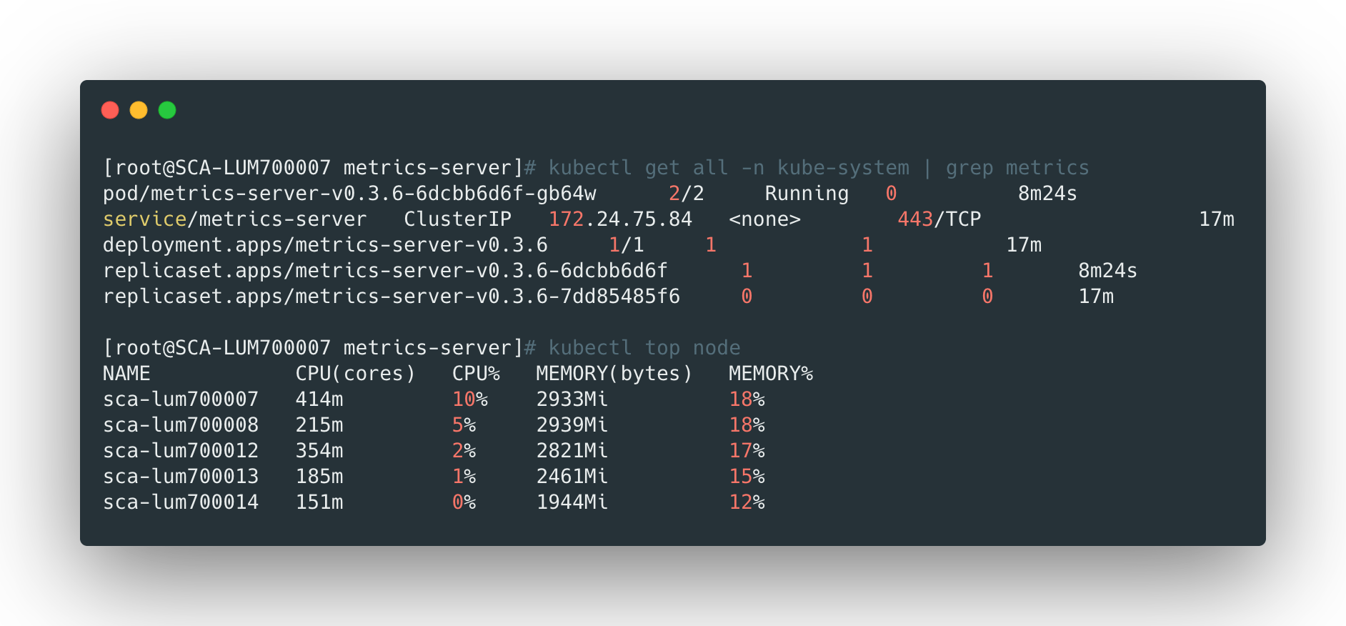 部署MetricServer 彭彭丁满