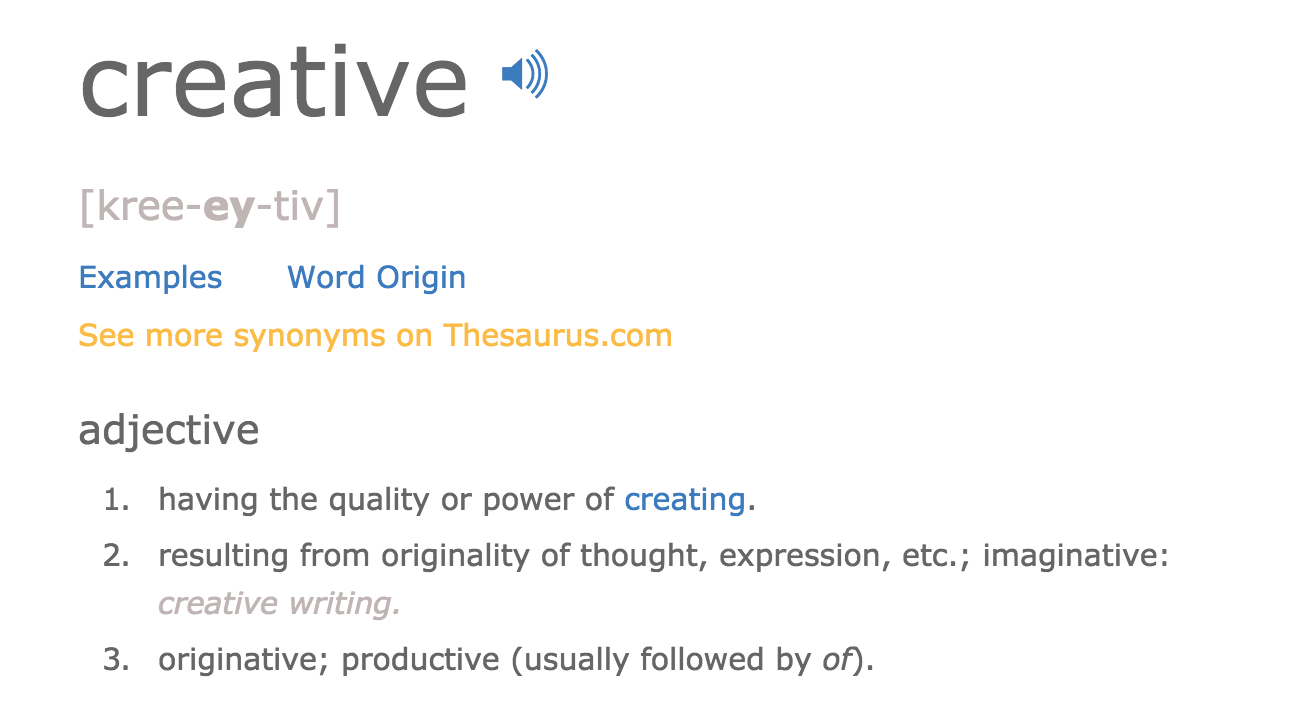 creativity Versus Creativity, What’s the Difference? Lizard Dreaming