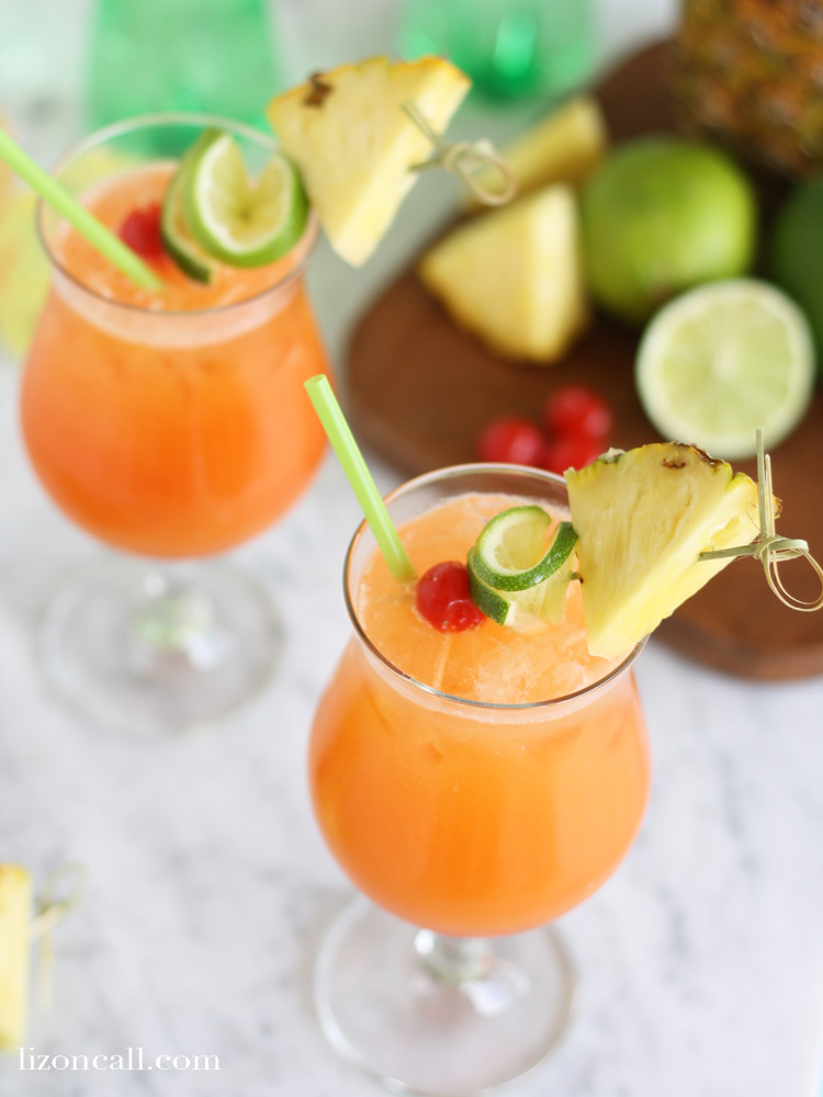 Tropical Breeze Party Punch Recipe nonalcoholic party drink Liz on