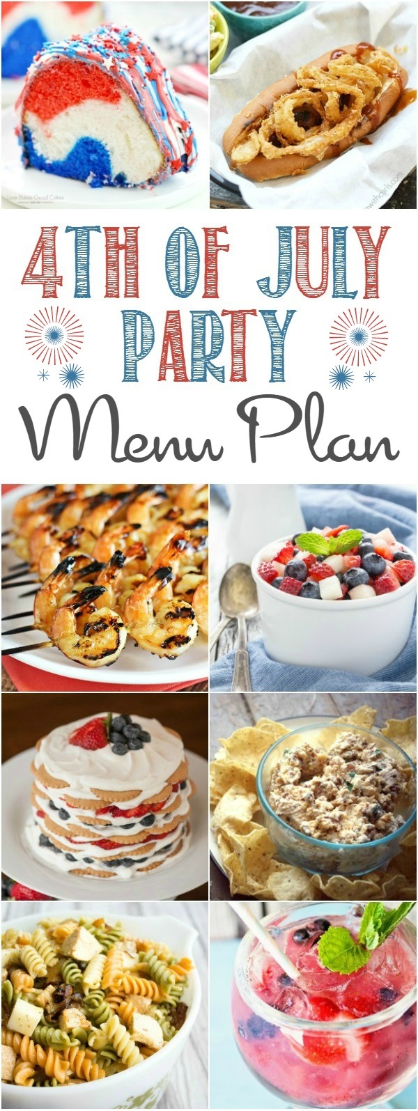 4th of July Menu Plan Liz on Call