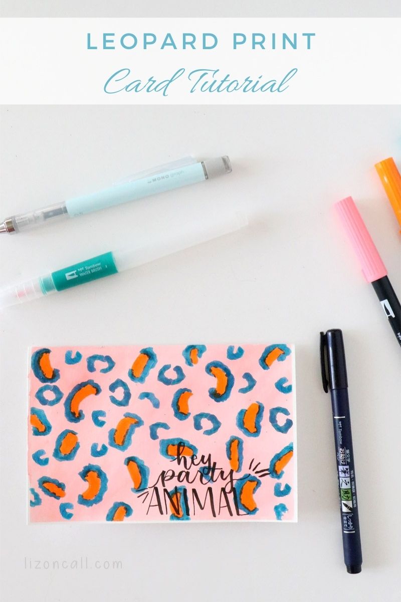 DIY Leopard Print Card — Liz on Call