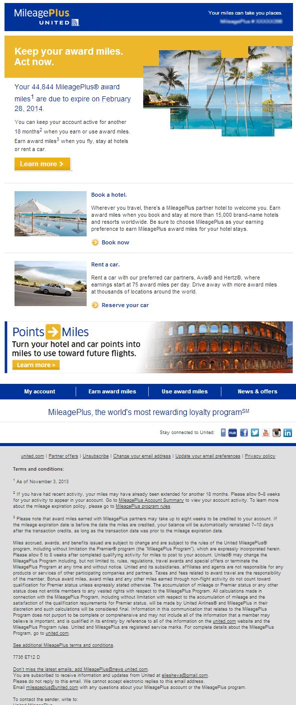 Am I thick or is United Airlines Mileage Plus awards program complete