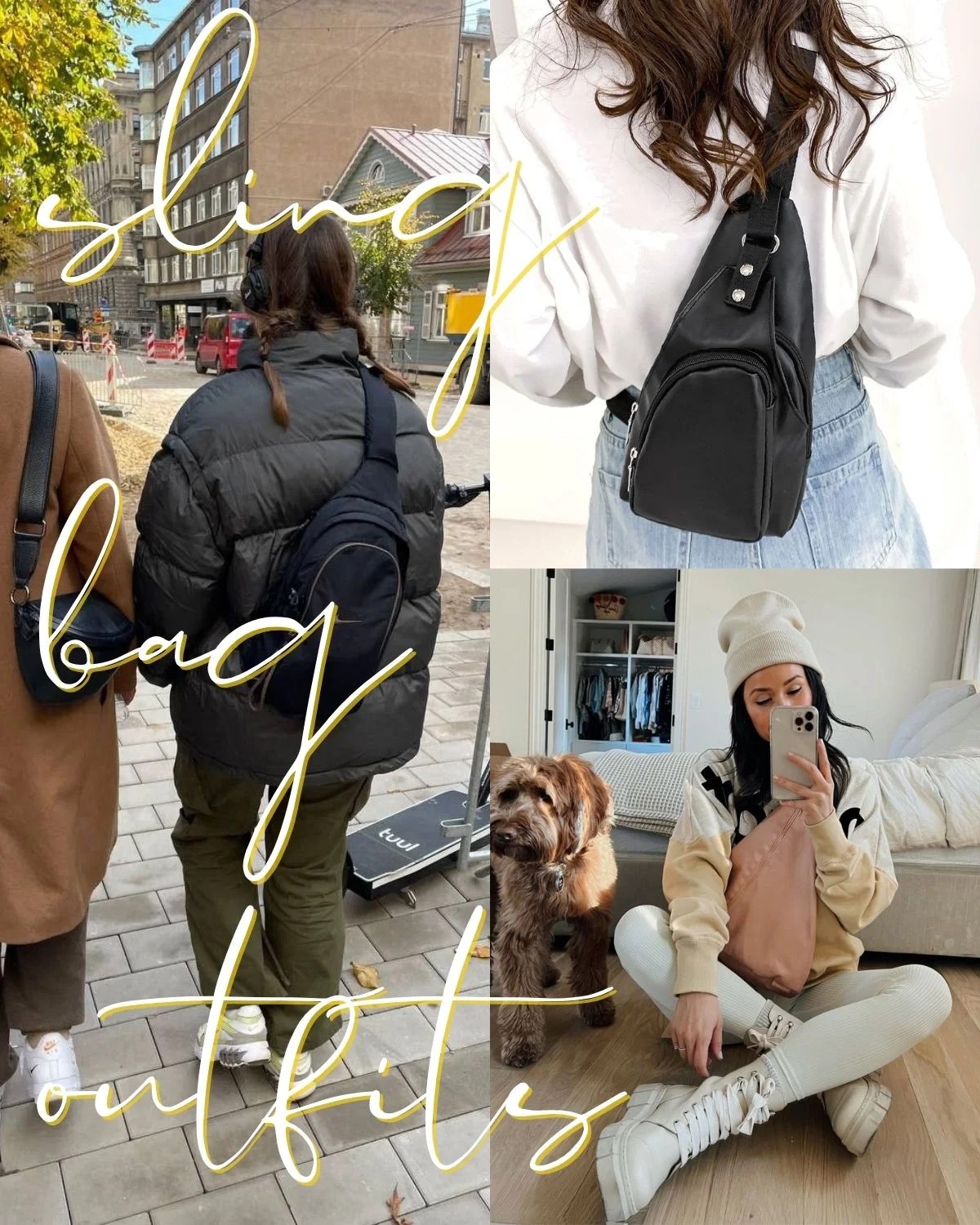 Style Tip How To Wear A Sling Bag and 25 Examples ljanestyle